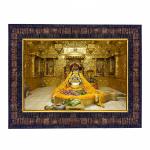 Hawai Lord Somnath Shivaling Designer Wall Hanging Engineered Wood Photo Frame for Worship Use 8.5x7inch SFDI295BLKFRM
