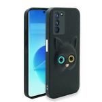 Lejaao Oppp A53s 5G Black Faux Leather, Silicone Mobile Back Cover