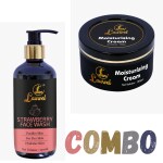 Laurvel Strawberry Facewash 250ml + Moisturizing Cream 100gm