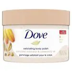 Dove Exfoliating Body Polish Scrub For Silky Skin Oatmeal & Calendula Oil Body Scrub Exfoliates & Gives Lasting Nourishment 10.5 Oz 298G