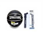 Spalding Dunk NBA Basketball Outdoor Ball Size 6 Inflating Dual Action Air Pump