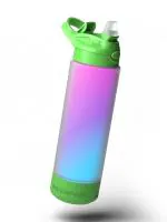 Aquaminder Water Bottle Glows & Beeps to Remind You to Drink More 700 ml Sipper Bottle For Adults and Kids Easy Grip Frosted Tritan Plastic Home Gym Office Yoga (Green)