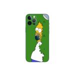 GADGETSWRAP Printed Vinyl Skin Sticker for Apple iPhone 12 Mini - homer wall