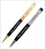 Tempt - Personalized Metal Pen With Name Engraved Pen, Best for Gift, Name Printed Pen, With Free Classic Box, Golden & White
