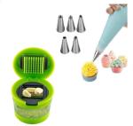 Urban Buy Multicolor Steel Nozzle And Garlic Cutter Kitchen Tool Set 7 pc