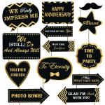 Festiko Happy Aniversary Photo Booth Props (Set Of 13)