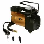 TIREWELL TW-6132 Portable Tire Air Compressor Pump Universal Tyre Inflator with Analog Pressure Gauge and 3 Nozzle (150 PSI)