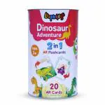 LEAPBRIDGE 2 in 1 Dinosaur Adventure & Monster Clash Augmented Reality Flash Card Game