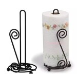 GLOBAL ART STORE Iron Tissue Stand, Wrought And Cast Tissue Holder, Napkin Stand Perfect For Your Home And Kitchen-BLACK