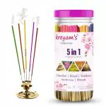 kreyam's Chandan, Royal, Vandana, Ambrosia, Woods Agarbatti Combo Pack Incense Sticks