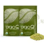 OrgaQ Organicky Organic Souff /Fennel Seeds - 250 Grams (Pack of 2)
