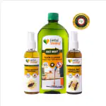 Herbal Strategi Just Mop Herbal Floor Cleaner Liquid - 500 ml + JustOut Herbal Ant Repellent 100 ml + JustOut Herbal Cockroach Repellent 100 ml - Herbal home care combo