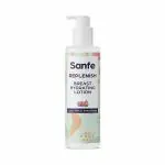 Sanfe Breast hydrating lotion for women - 100ml with natural Lotus Milk and Shea Butter extracts |Hydrates, nourishes and refreshes the skin | Lightweight, non sticky and easy absorption for new moms