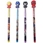 Festiko Set of 4 Pcs Superhero Theme Pencil, Superhero Theme Stationery Set, Birthday Return Gifts for Kids