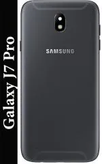 FRIENDZZWORLD Black Aluminium Alloy Back Panel For Samsung Galaxy J7 Pro