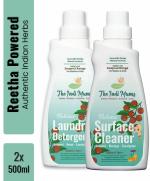 The Indi Mums Natural Baby Laundry Liquid Detergent & Herbal Floor Cleaner- 2X500 ml