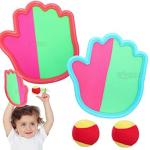 Toyshine Multicolour Plastic Throw Ball Gloves Toy - 4 Pcs
