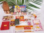 BHAKTI 2 SHAKTI MAKING WORSHIP SPECIAL - Hartalika Teej Vrat Poojan Kit | Shiv Parvati Hartalika Pooja Samagri | Small Series | Contains 1 meter cloth | Includes Kalash and Nariyal