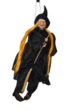 My Party Suppliers Halloween Hanging Laughing Rotating Witch Pendant