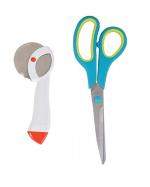 Blue Wonder Stainless Steel Apex Pizza Cutter With Multipurpose Big Scissor Stainless Steel Kitchen Scissor and (Multicolour, Pack of 2)