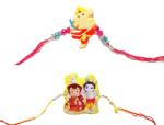 Kavim Kids KARA 22264 Assorted Rakhi Set (Ganesh Ji and Krishna Bheem Rakhi)