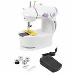 GSPLR Registered Brand Portable and Compact 4 IN 1 Mini Sewing Machine with Foot Pedal and Adapter.