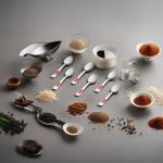 HAZEL Stainless Steel Masala Spoons for Small Containers Mini Spoon for Masala Dabba Spices Spoons, Set of 6