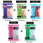 CANAAN FOODS CANDYS COMBO PACK (PACK OF 15) Orange Candy-3+Fruitz Candy-3+Ginger Candy-3+Mint Candy-3+White Mint-3