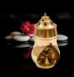 Effigy onlinehub Brass Aroma Incense Burner Lamp Camphor Holder Essential Oil Diffuser