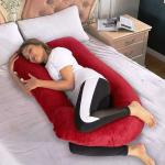 Prime Facie J Shape Conjugate Hollow Red(A)1p90 Microfibre Pregnancy Pillow (147 cm x 86 cm)
