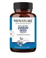 MINATURE Jamun Seed Tablets Supports Sugar Control, Helps In Detoxification And Act As Blood Purifier - 90 Tablets