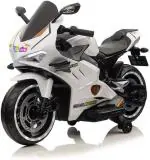 Attire White Plastic Bike Rechargeable Kids Battery Operated Bike