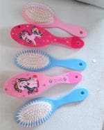 Preili's Light Blue And Pink Hair Brush For Kids