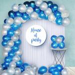 Party Propz Blue Rubber Balloons For Decoration (Set Of 50)