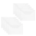 Unixaa A5 Document, Reports, Project Work, Catalogue & Cheque Book Plastic Transparent Clear Bag with high Strength Sealing Snap Button for School & Office (Set of 10)