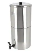 Ferrum UltraPure Water Purifier Stainless Steel with UltraFilter & ActivatedCarbon, Water Filter 24L