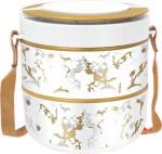 TAILOR BIRDS Portable Double Wall Insulated Adjustable Inside S.S Tiffin Hot/Cold 2 Containers Lunch Box (330 Ml)