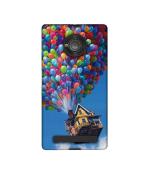 Casotec Ballon House Design Printed Silicon Soft TPU Back Case Cover for Micromax YU Yuphoria