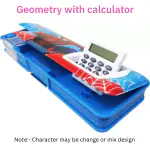 Extraposh Multipurpose Sharpener Calculator Double sided Stationary Box Girl Boy Geometry Box (Multicolor)