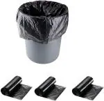TARGET HYGIENE Compostable/Biodegradable /Eco Friendly Garbage Bag /Dustbin Bags/Trash Bags - Medium - 25x30 inches - Pack of 6 Black - (30 Bags Per Roll)