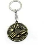 Blue Aura Truom Gold Metal Battleground Premium Plated Bullets Spinning Keychain For Pub-G Lovers Key Chain