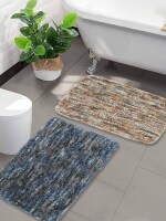 Ladli Jee Microfiber Anti Skid Pack of 2 Bath Mats