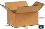 Boxzie 3 Ply 5x4.5x3.5 Inch {Pack of 50 Boxes} Corrugated Brown Packaging Box