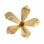 SG CRAFTS Brass Amra Pallav/Aam patta/Pooja Mango Leaves for Puja | Golden, 3.5x3x3.5 inch (Pack of 1)