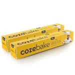 Coze Baking Paper 20 m, Oven & Microwave Safe, Butter Paper Roll, Parchment Paper for Baking Cake Pack of 2
