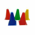 HIRNOTS Plastic Marker Cone Multicolor (Pack of 5)