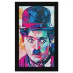 ArtX Multicolor Charlie Chaplin Wall Art Painting 8.5 X 13 Inch