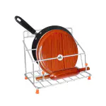 Unify Stainless Steel Chakla Belan Tawa Stand for Kitchen, Rolling Pin Board Stand, 4 in 1 Organizer