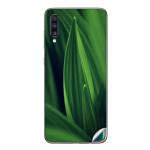 GADGETSWRAP Printed Vinyl Skin Sticker for Samsung Galaxy A70 - Green Leaf Closeup