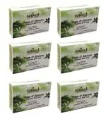 Subaxo Herbal Neem & Aloevera Soaps| Glycerin Soaps | Neem Soap| Anti Pimple Soaps| Refeshing Herbal Soap | (75g Each , Pack Of 6)